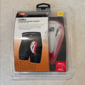 Shock Doctor Core Compression Short with BioFlex Cup Boys Large